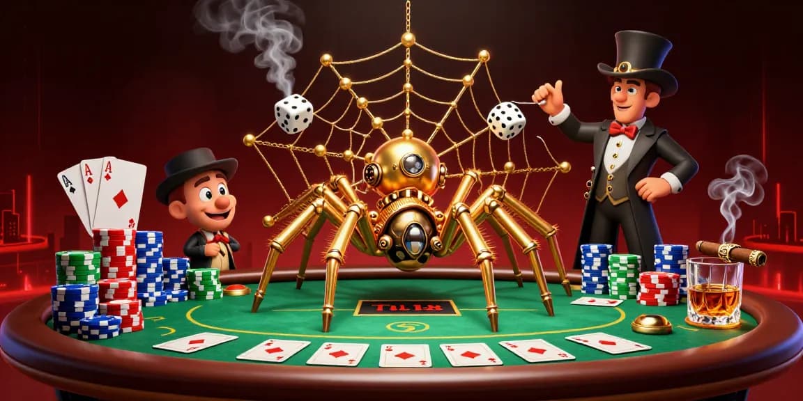 Capture the thrilling ambiance at tx88bet with steampunk elements and poker excitement.