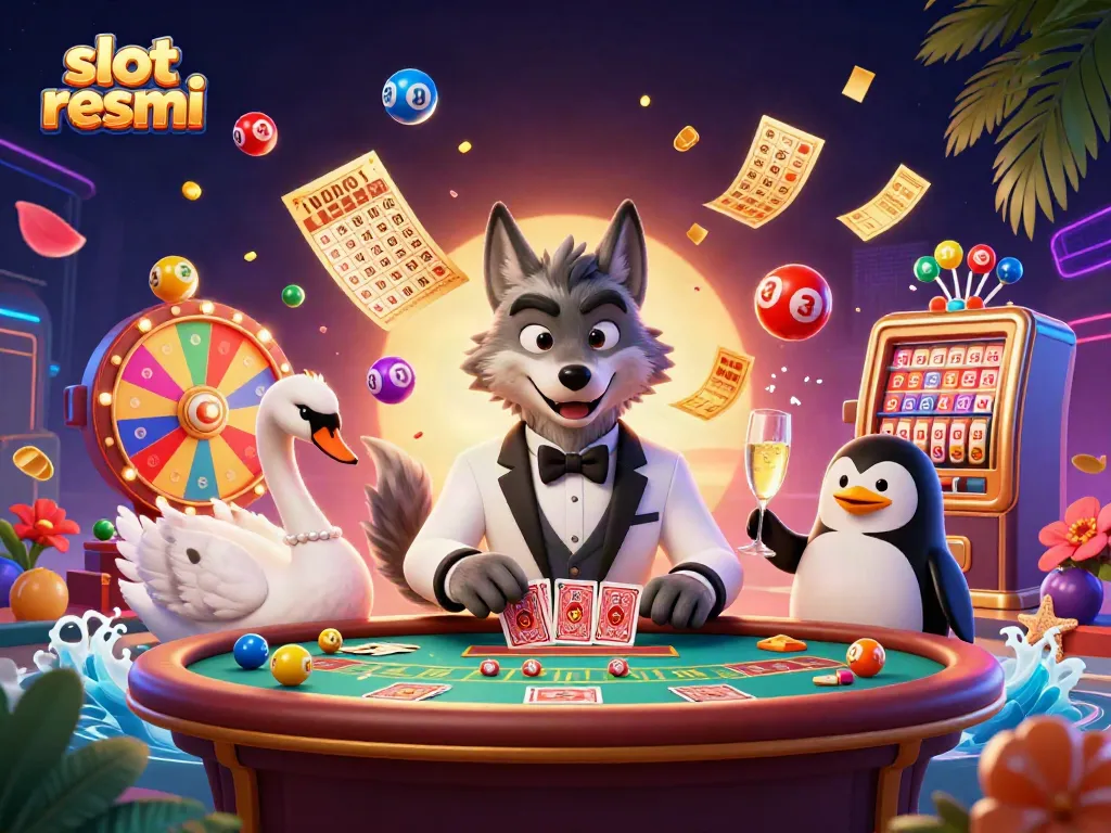 Experience vibrant slot resmi action with animated characters and casino elements.