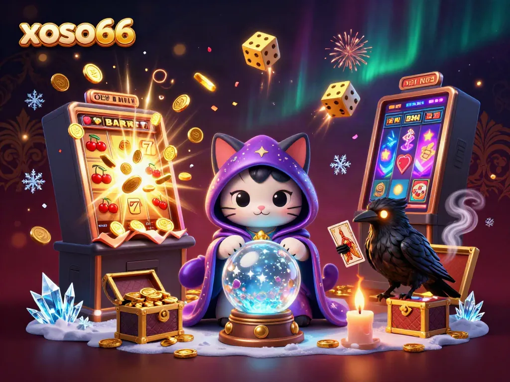 Experience thrilling wins with xoso66 as mystical characters and vibrant casino elements collide.