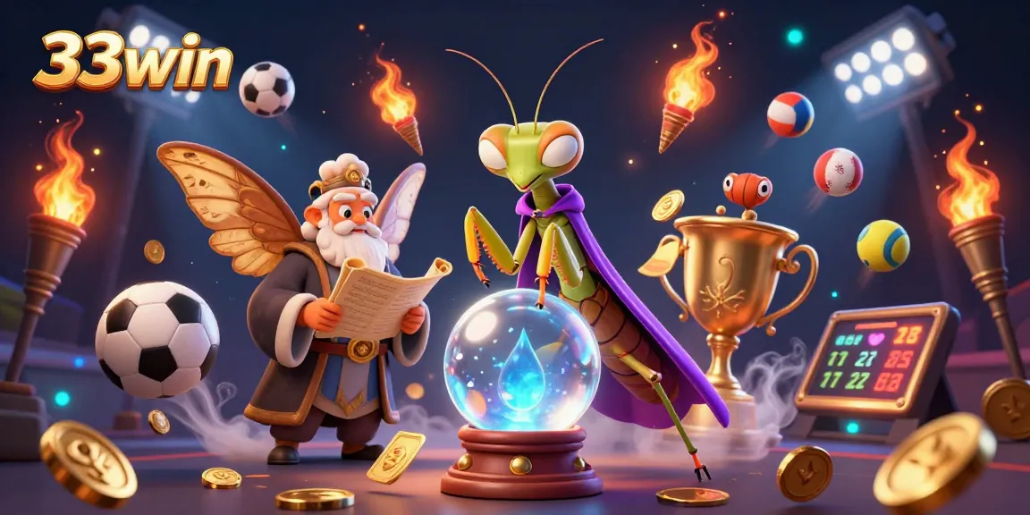 Experience the excitement at 33win with dynamic sports betting characters and action-packed elements.
